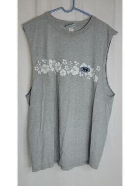 Vintage Wu-Tang Clan Wu Wear Logo Tee T Shirt Mens XL Gray Double Sided Tank Top